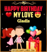 GIF Happy Birthday Love Kiss gif Gladis